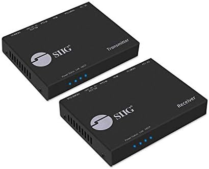SIIG HDBASET 4K HDMI מאריך מעל CAT5E יחיד/6 עם RS-232 & IR | 100 מ 'ב 1080p YUV 4: 4: 4, 70 מ' ב- UHD